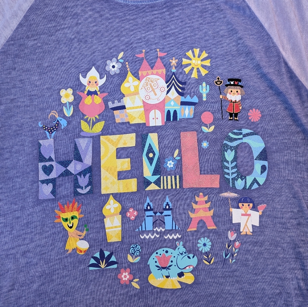 Disney It's A Small World Raglan Tee